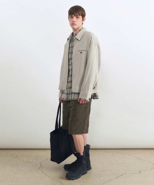 INSILENCE(インサイロンス)の「ヘンプジップアップジャケット ECRU(ブルゾン・レディース・その他・SMALL/MEDIUM/LARGE)」の3枚目の写真