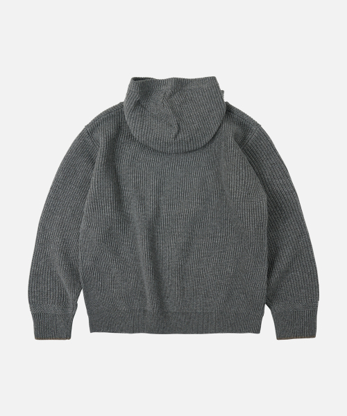 FRIZMWORKS(フリズムワークス)の「KANGAROO KNIT PULLOVER HOODY _ GRAY(ニット/セーター・メンズ・その他・X-LARGE/SMALL/MEDIUM/LARGE)」の2枚目の写真