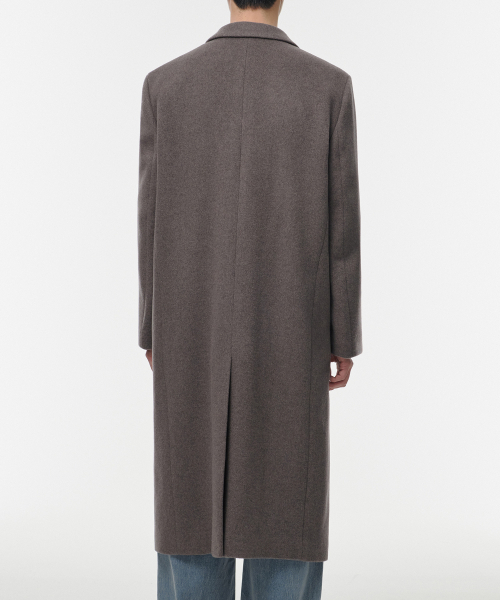 MUSINSA STANDARD（ムシンサスタンダード）の「カシミアブレンドパパショルダーシングルロングコート[Toff]（チェスターコート・メンズ・その他・LARGE/X-LARGE/XX-LARGE/MEDIUM）」の5枚目の写真