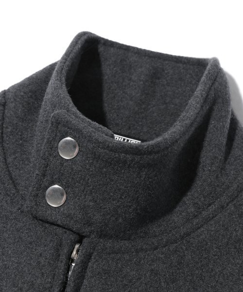 TRILLION(トリリオン)の「ウールエルボーパッチ2WAYヘリントンジャケット(チャコール)(ブルゾン・レディース・その他・MEDIUM/LARGE/X-LARGE)」の9枚目の写真