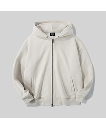Verdnt（バーダント）の「ツーウェイメタルジッパースウェットフードジップアップ[アイボリー]（パーカー）」