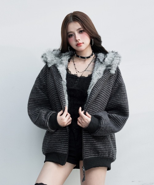 サファイア⭐︎アルベロベロ 黒 モッズコート フード付き サファイア様専用⭐︎アルベロベロ 黒 モッズコート フード付き