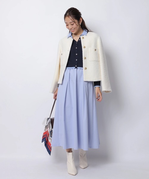 JUSGLITTY(ジャスグリッティー)の「スキッパーケーブルドッキングワンピース(ワンピース・レディース・ネイビー・1/2)」の11枚目の写真