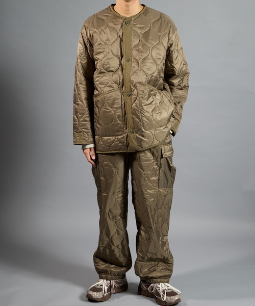 ARTCHIVES MALIBU（アートカイブス マリブ）の「【 California Sportswear / カリフォルニアスポーツウェア 】キルティングライナージャケット（ミリタリージャケット・メンズ・ブラック/カーキ・M/L/XL）」の12枚目の写真