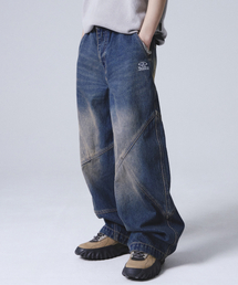 TRAVEL（トラベル）の「Wheat Denim Rivet Balloon Pants Indigo Blue（デニムパンツ）」