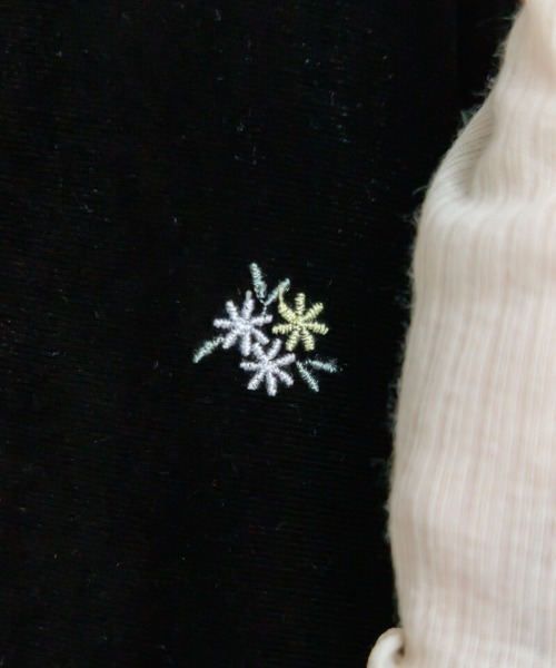 flower（フラワー）の「ベロアエンブロイダリーワンピース（ワンピース・レディース・グレー/ブラック・FREE）」の7枚目の写真