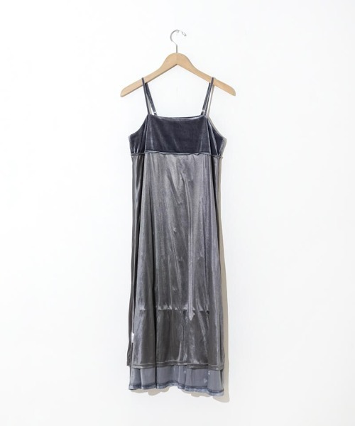 flower（フラワー）の「ベロアエンブロイダリーワンピース（ワンピース・レディース・グレー/ブラック・FREE）」の21枚目の写真