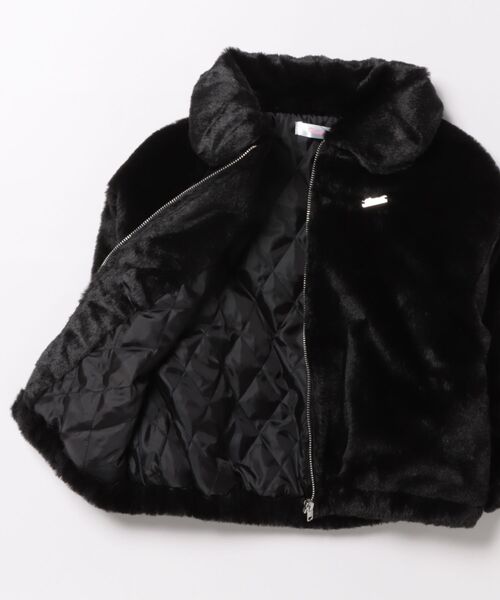 PINKHUNT（ピンクハント）の「PINKHUNT フェイクファーアウター 0799K（ダウンジャケット/コート・キッズ・オフホワイト/ブラック/ベージュ・120cm/130cm/140cm/150cm/160cm）」の5枚目の写真