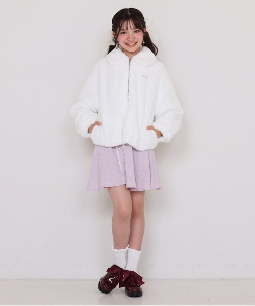 PINKHUNT（ピンクハント）の「PINKHUNT フェイクファーアウター 0799K（ダウンジャケット/コート・キッズ・オフホワイト/ブラック/ベージュ・120cm/130cm/140cm/150cm/160cm）」の7枚目の写真