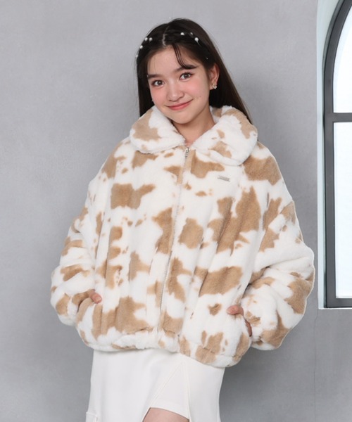 PINKHUNT（ピンクハント）の「PINKHUNT フェイクファーアウター 0799K（ダウンジャケット/コート・キッズ・オフホワイト/ブラック/ベージュ・120cm/130cm/140cm/150cm/160cm）」の19枚目の写真