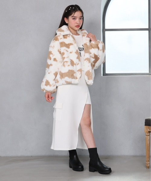 PINKHUNT（ピンクハント）の「PINKHUNT フェイクファーアウター 0799K（ダウンジャケット/コート・キッズ・オフホワイト/ブラック/ベージュ・120cm/130cm/140cm/150cm/160cm）」の20枚目の写真