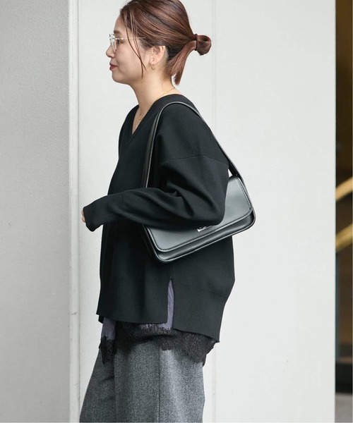 JOURNAL STANDARD(ジャーナルスタンダード)の「《WEB限定追加3》ウォッシャブルTEXBRID Vプルオーバー(ニット/セーター・レディース・チャコールグレー/ブラック/ブラウン・FREE)」の14枚目の写真