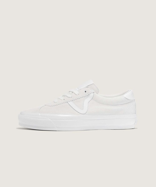 VANS(バンズ)の「PREMIUM スポーツ 73 / Sport 73 LX PIG SUEDE WHITE/WH VN000CR1WWW1(スニーカー・メンズ・オフホワイト・12/4.5/5/5.5/6/6.5/7/7.5/8/8.5/9/9.5/10/10.5/11/11.5/4)」の1枚目の写真