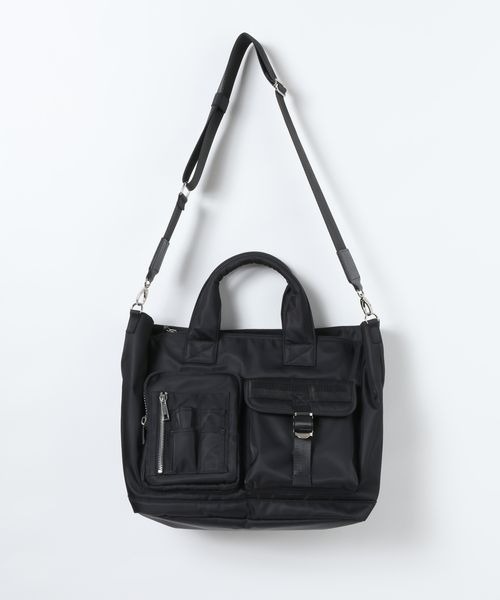 JEANASIS（ジーナシス）の「ナイロンポケットトート/637885（トートバッグ・レディース・ブラック/カーキ・FREE）」の5枚目の写真