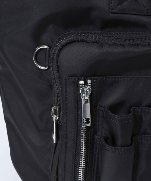 JEANASIS（ジーナシス）の「ナイロンポケットトート/637885（トートバッグ・レディース・ブラック/カーキ・FREE）」の10枚目の写真