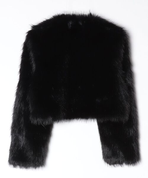.KOM(ドットコム)の「A'GEM/9 × .kom 『.KOMZ/ドットケーオーエムゼット』Glam Faux Fur Short Jacket / グラムフェイクファーショートジャケット(その他アウター・レディース・ホワイト/ライトグレー/ブラック・FREE)」の14枚目の写真