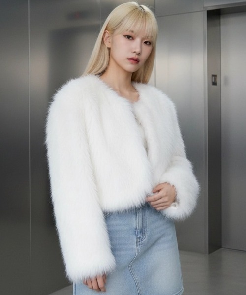 A'GEM/9 × .kom 『.KOMZ/ドットケーオーエムゼット』Glam Faux Fur