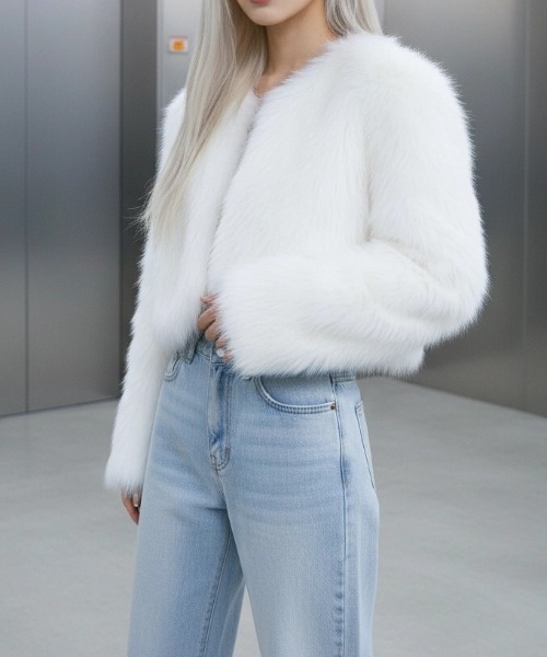 A'GEM/9 × .kom 『.KOMZ/ドットケーオーエムゼット』Glam Faux Fur