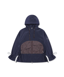 RuNaKi'Hu'（ルナキフ）の「WXJ029 ヒナタチェック配色リップストップウインドブレーカー (NAVY)（ナイロンジャケット）」