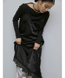 AIC. | アシンメトリーレースサテンワンピース(ワンピース)