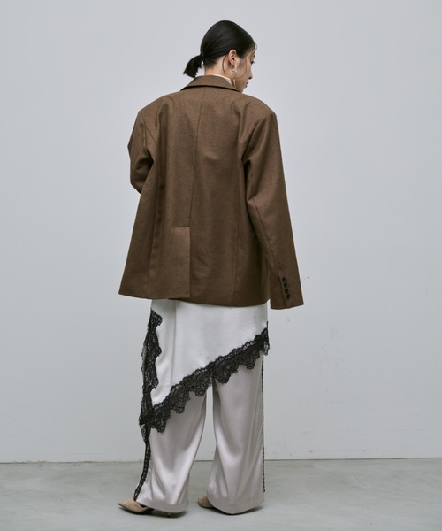 AIC.(エーアイシー)の「アシンメトリーレースサテンワンピース(ワンピース・レディース・ブラック/アイボリー・FREE)」の19枚目の写真