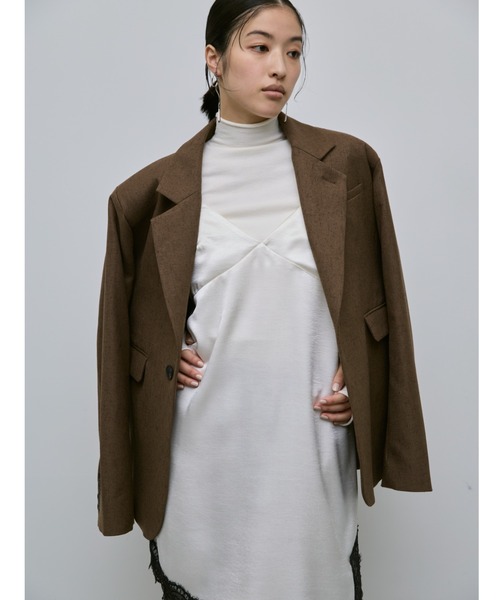 AIC.(エーアイシー)の「アシンメトリーレースサテンワンピース(ワンピース・レディース・ブラック/アイボリー・FREE)」の21枚目の写真