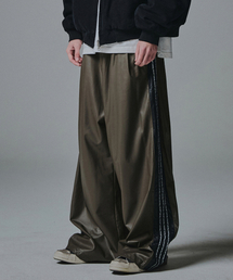 NOT4NERD(�m�b�g�t�H�[�i�[�h)��Vegan Leather Thorns Side Line Pants - Khaki(���̑��p���c)