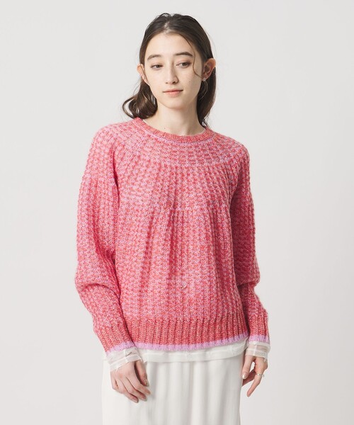 専用　完売品　ユナイテッドアローズ　ミックスツィードニットベスト　ピンク系 専用 完売品 ユナイテッドアローズ ミックスツィードニットベスト