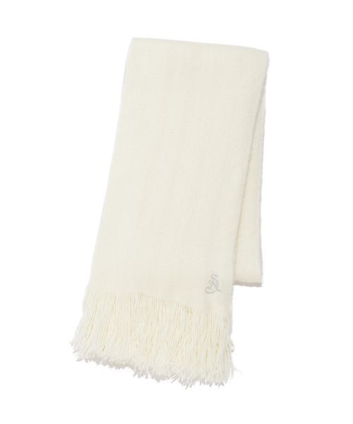 SNIDEL（スナイデル）の「ホットフィットマフラー（マフラー・レディース・アイボリー/ライトピンク/ライトブルー/ライトグレー・F）」の6枚目の写真