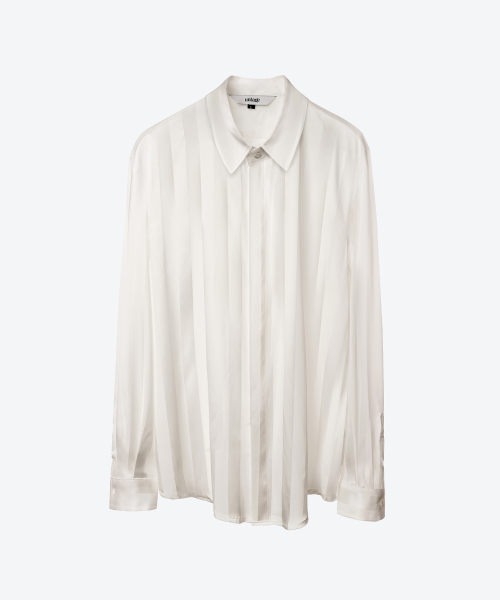 UNTAGE（アンテージ）の「シルクガードストライプシャツ[White(UNISEX)]_UTS-FS35（シャツ/ブラウス・メンズ・その他・MEDIUM/LARGE/X-LARGE）」の5枚目の写真
