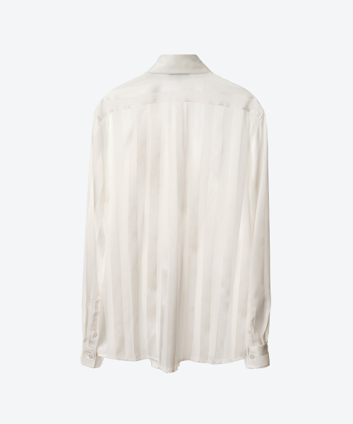 UNTAGE（アンテージ）の「シルクガードストライプシャツ[White(UNISEX)]_UTS-FS35（シャツ/ブラウス・メンズ・その他・MEDIUM/LARGE/X-LARGE）」の6枚目の写真