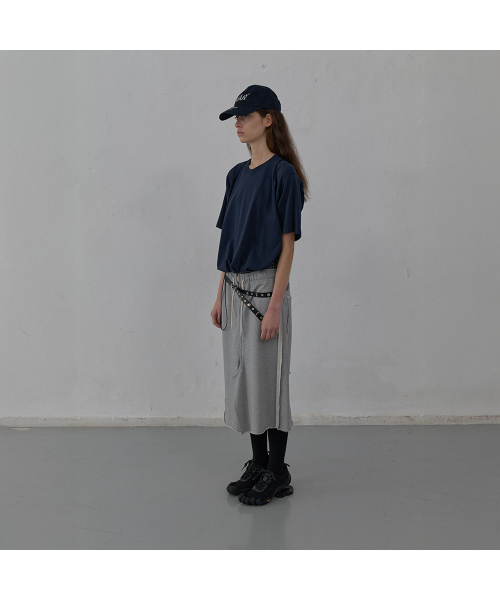 LCDC TM(エルシーディーシーティーエム)の「RAW CUT DETAIL JERSEY SKIRT (MELANGE GREY)(スカート・レディース・その他・SMALL/MEDIUM)」の3枚目の写真