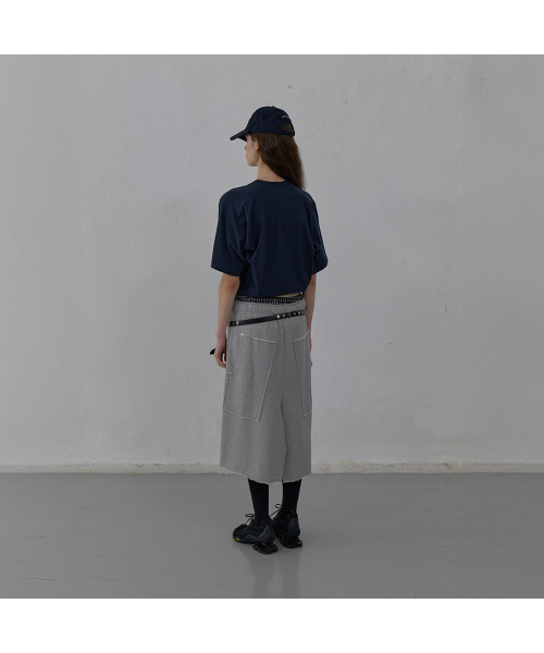 LCDC TM(エルシーディーシーティーエム)の「RAW CUT DETAIL JERSEY SKIRT (MELANGE GREY)(スカート・レディース・その他・SMALL/MEDIUM)」の4枚目の写真
