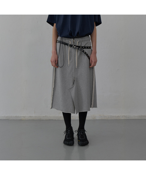 LCDC TM(エルシーディーシーティーエム)の「RAW CUT DETAIL JERSEY SKIRT (MELANGE GREY)(スカート・レディース・その他・SMALL/MEDIUM)」の5枚目の写真