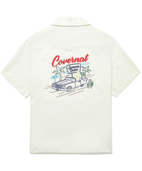 COVERNAT(カバーナット)の「サーフショップ ハーフシャツ アイボリー(シャツ/ブラウス・レディース・その他・X-LARGE/MEDIUM/LARGE/XX-LARGE)」の1枚目の写真