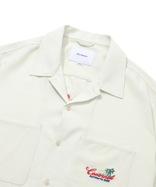 COVERNAT(カバーナット)の「サーフショップ ハーフシャツ アイボリー(シャツ/ブラウス・レディース・その他・X-LARGE/MEDIUM/LARGE/XX-LARGE)」の2枚目の写真