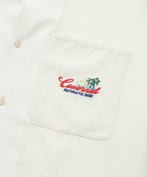 COVERNAT(カバーナット)の「サーフショップ ハーフシャツ アイボリー(シャツ/ブラウス・レディース・その他・X-LARGE/MEDIUM/LARGE/XX-LARGE)」の4枚目の写真