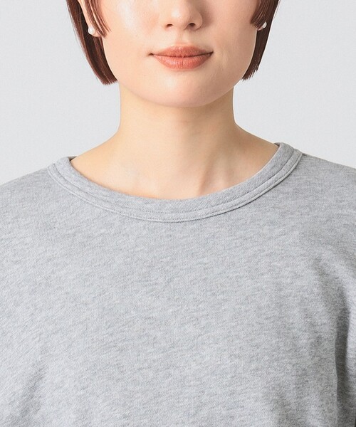 Ray BEAMS（レイビームス）の「ギャザー キリカエ スウェット クルーネック トップス（スウェット・レディース・ブラック/シルバー・ONE SIZE）」の14枚目の写真