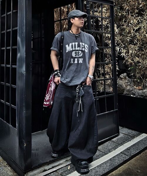 THE MILE（ザマイル）の「MILES 98 RAW CREW [BLACK]（Tシャツ/カットソー・メンズ・その他・LARGE/MEDIUM/SMALL/X-LARGE/X-SMALL）」の7枚目の写真