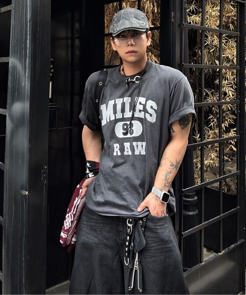 THE MILE（ザマイル）の「MILES 98 RAW CREW [BLACK]（Tシャツ/カットソー・メンズ・その他・LARGE/MEDIUM/SMALL/X-LARGE/X-SMALL）」の8枚目の写真