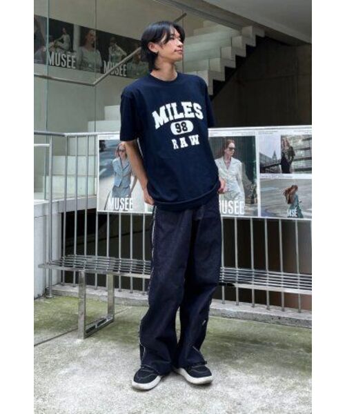 THE MILE（ザマイル）の「MILES 98 RAW CREW [BLACK]（Tシャツ/カットソー・メンズ・その他・LARGE/MEDIUM/SMALL/X-LARGE/X-SMALL）」の3枚目の写真