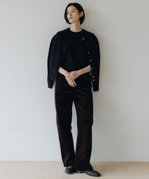 Smooth Corduroy Pants_DEEP CACAO