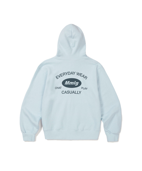 Mmlg] SIMBOLPLAY HOOD ZIPUP (ICE BLUE)（パーカー）｜MMLG（エムエム