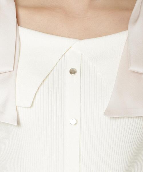 WILLSELECTION（ウィルセレクション）の「リボンオフショルニットプルオーバー（ニット/セーター・レディース・ブラック/ボルドー/グレー/オフホワイト・FREE）」の7枚目の写真