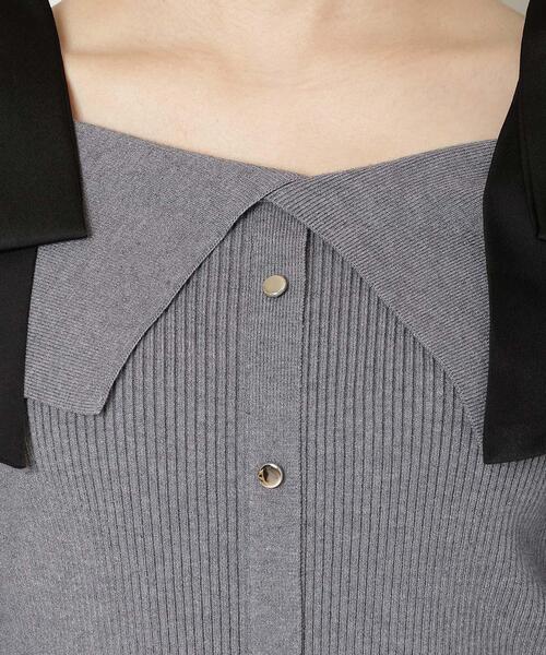 WILLSELECTION（ウィルセレクション）の「リボンオフショルニットプルオーバー（ニット/セーター・レディース・ブラック/ボルドー/グレー/オフホワイト・FREE）」の19枚目の写真