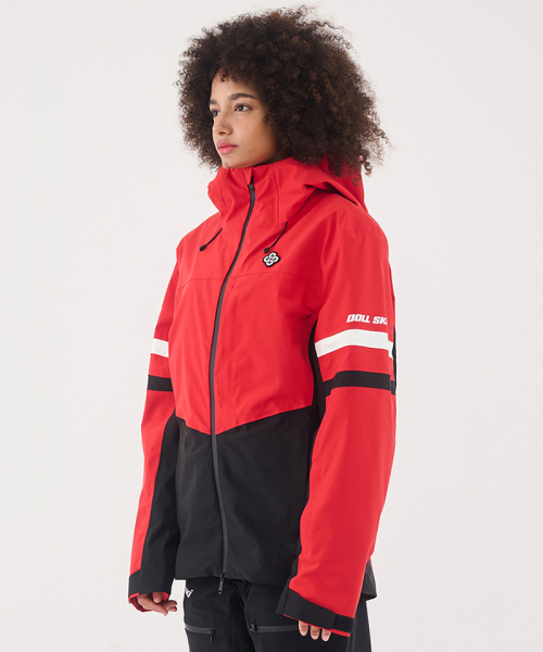 DOLL OUTERWEAR(ドラ アウターウェア)の「2425ティフォスキーコートRED男女共用(ナイロンジャケット・レディース・その他・SMALL/MEDIUM/LARGE/X-LARGE/X-SMALL)」の4枚目の写真