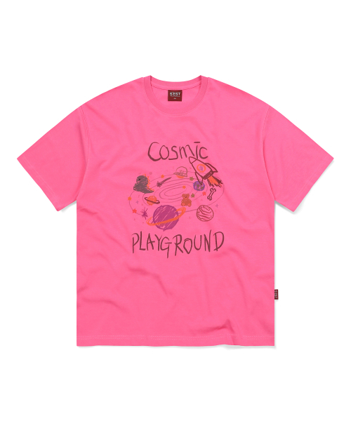 S'EST(エスイーエスティー)の「Play ground T-shirts Pink(Tシャツ/カットソー・メンズ・その他・SMALL/MEDIUM/LARGE/X-LARGE)」の1枚目の写真