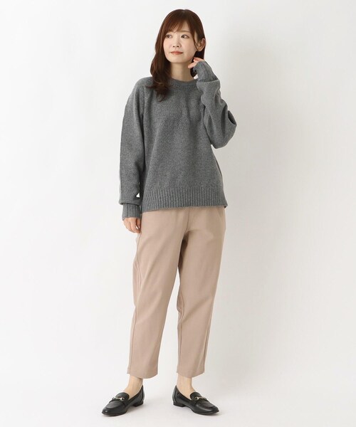 one'sterrace(ワンズテラス)の「求心柄ニットプルオーバー(ニット/セーター・レディース・グレー系4/ベージュ系8/グレー系その他7・02)」の15枚目の写真