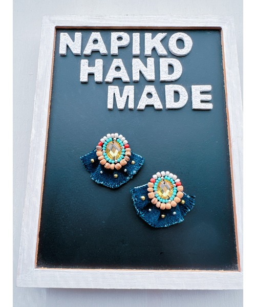 tone（トーン）の「【NAPIKO】デニムピアス(MA)（ピアス（両耳用）・レディース・B/A/E/D/C/F/その他8/その他10/その他13/その他1/その他2/その他3/その他5/その他11/その他4/その他7/その他9/その他12/その他6/その他14/その他15/その他16・FREE）」の6枚目の写真