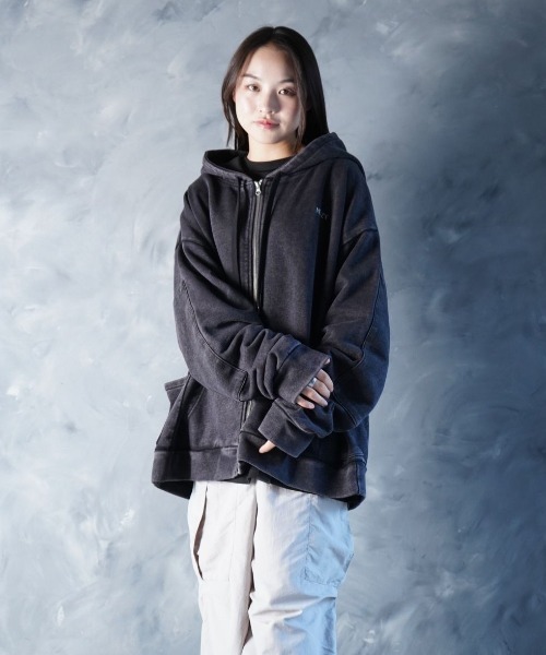 セール】Threads Zip-Up Pigment Hoodie（パーカー）｜NOIZY（ノイジー